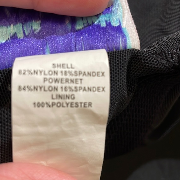 Delta Burke push up one- piece swim Dress Size : 20W in blue and black - Picture 7 of 8